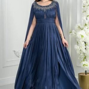 Royal Navy Silk Evening Gown